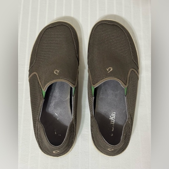 Olukai Nohea Mesh Slip On Shoes Loafers Sneakers Brown Men’s Size 8 - Picture 8 of 15